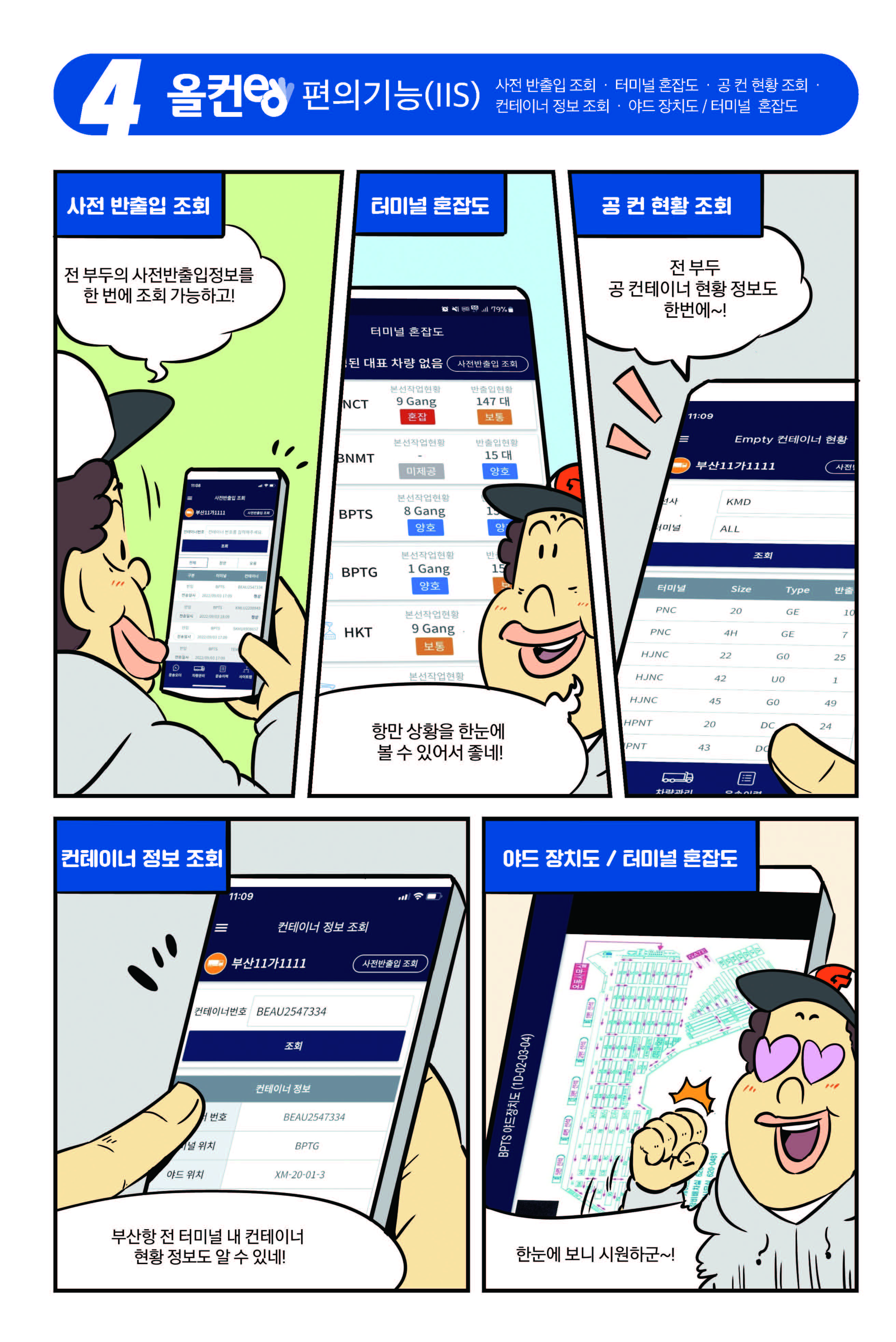 올컨e 사용법 안내 만화 책자5페이지로 상세설명은 하단 참조