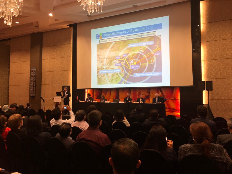 남기찬 부산항만공사 사장, 필리핀 해운항만컨퍼런스에서 연설