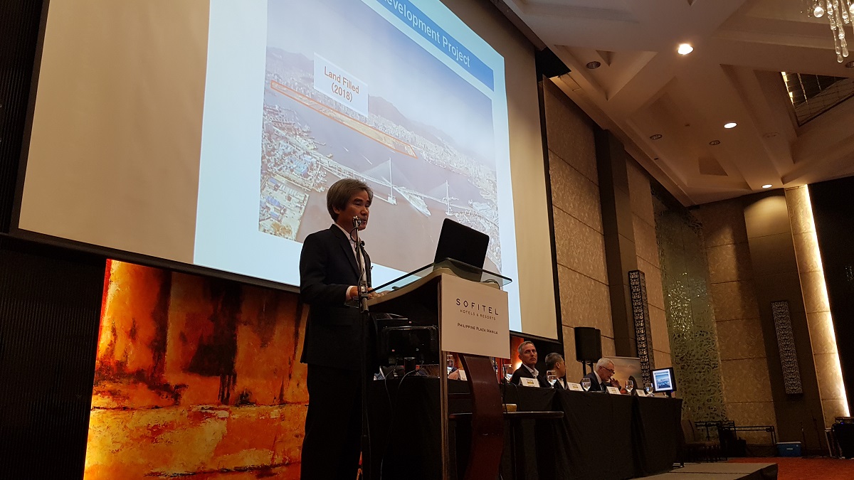 남기찬 부산항만공사 사장, 필리핀 해운항만컨퍼런스에서 연설