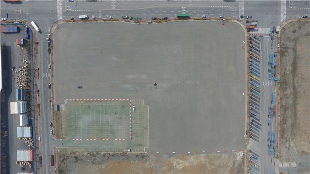 “웅동 배후단지 화물차 임시주차장”무료 운영 개시