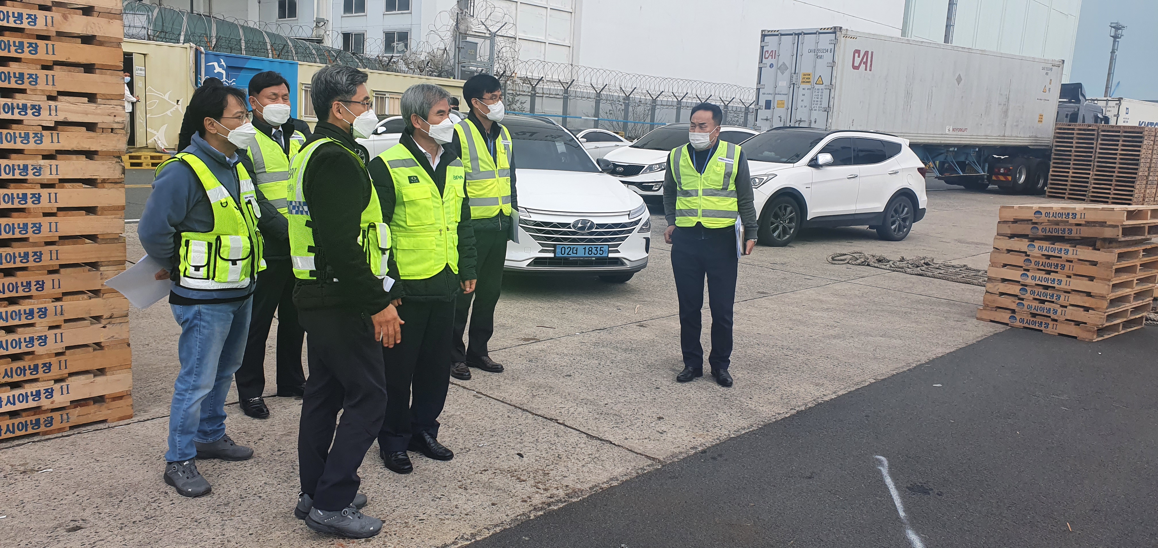 부산항만공사 남기찬 사장, 감천항 방역상황 직접 점검하고 겨울철 항만 안전사고 예방을 당부