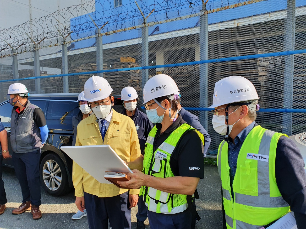 부산항만공사 강준석 사장, 부산항 현장 점검 나서