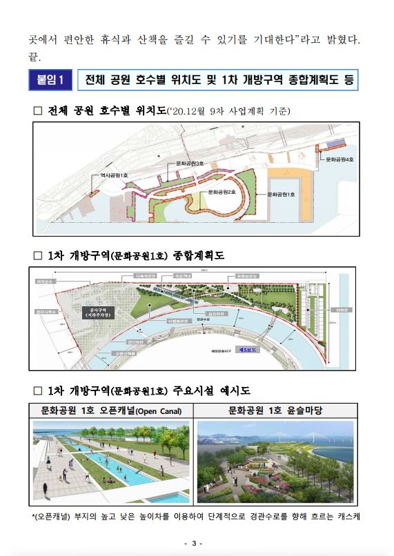 부산항만공사, 북항 1단계 재개발 사업의 첫 결실, 친수공원(문화공원1호) 1차 개방