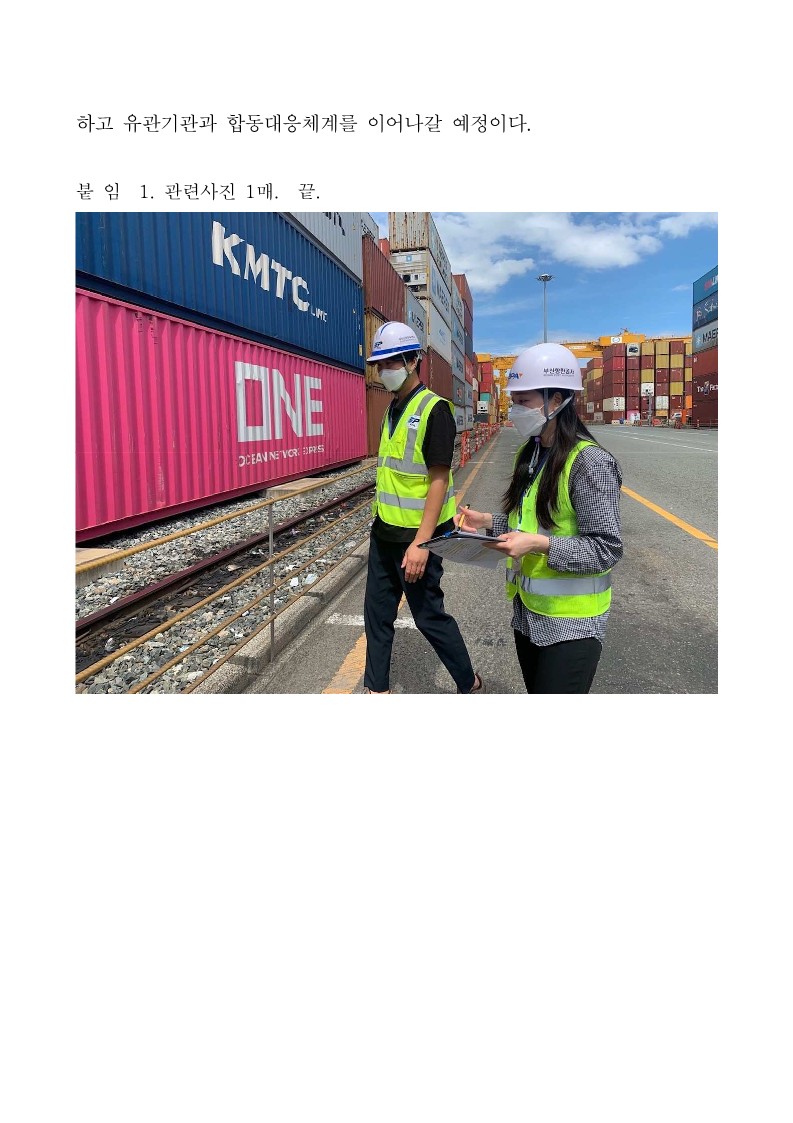 부산항만공사, 붉은불개미 부산항 항만유입에 따른 항만특별점검 실시