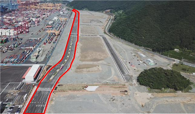 부산항만공사, 신항 6부두 진입도로 사용 개시(개통)