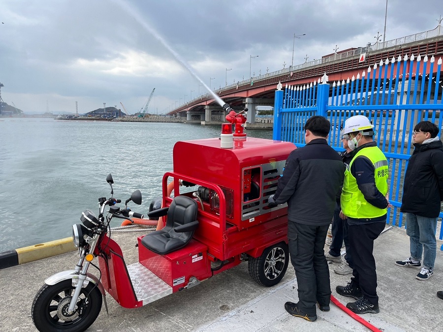 BPA, 관계기관과 합동으로 신항 소형선부두 소방훈련 실시