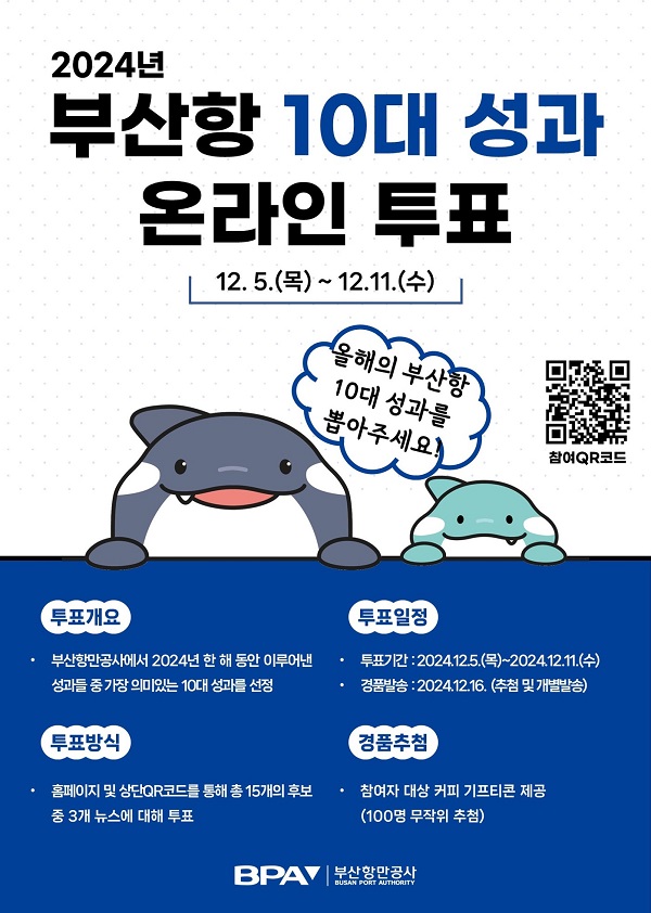 부산항만공사, 2024년 부산항 10대 성과 대국민투표 실시