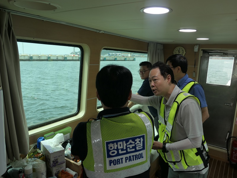 부산항만공사, 감천항 주요 항만시설 해상점검
