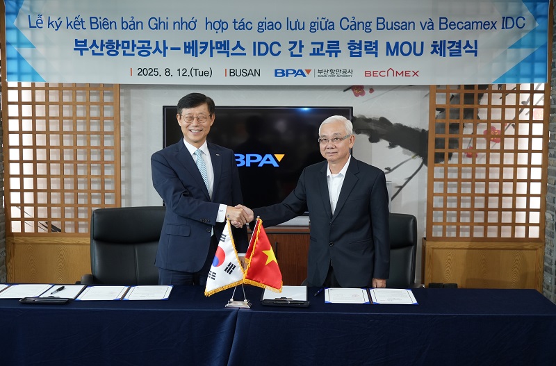 부산항만공사, 베카멕스 IDC와 교류 협력 MOU 체결