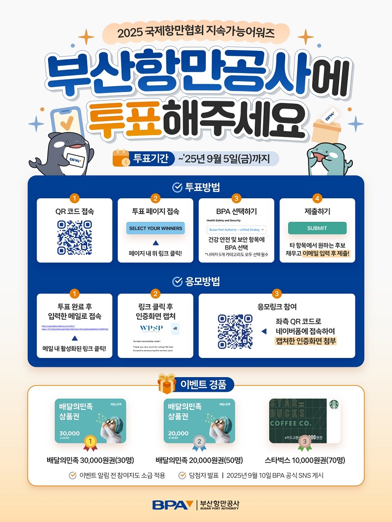 부산항, 전세계 항만 간 경쟁 뚫고 지속가능어워즈 결선 진출!