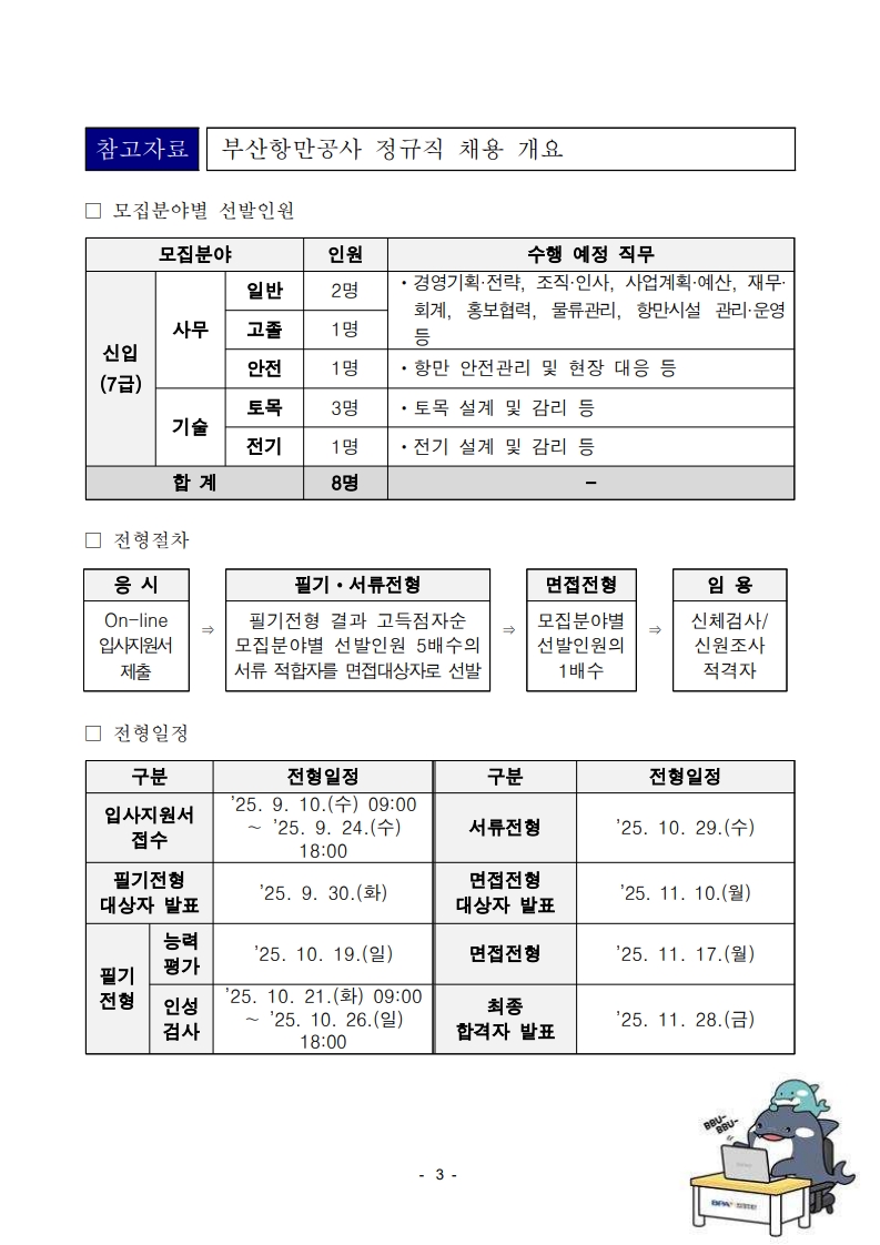 부산항만공사, 정규직 신입사원 8명 채용