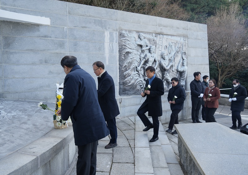 2026년 순직선원위령탑 신년 참배식